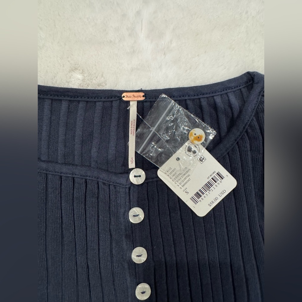 NWT Free People Tilly Long-Sleeve Cardigan - Picture 3 of 3